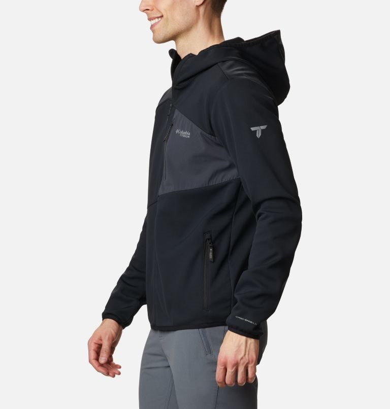 Jacheta Columbia Peak Pursuit Tech Hoodie Barbati Negrii | PD8MSQ9Z7