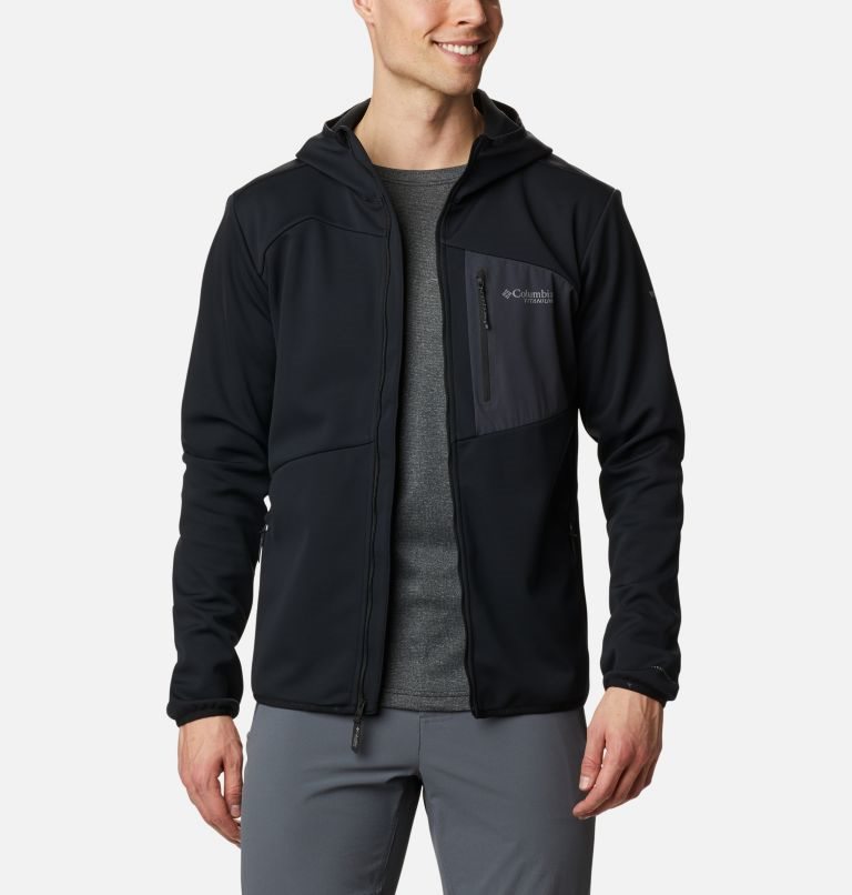 Jacheta Columbia Peak Pursuit Tech Hoodie Barbati Negrii | PD8MSQ9Z7