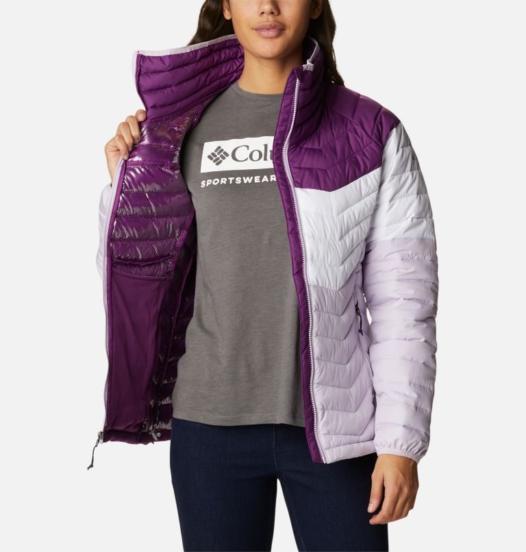 Jacheta Columbia Powder Lite Blocked Dama Violet | NQQ98SZ7M