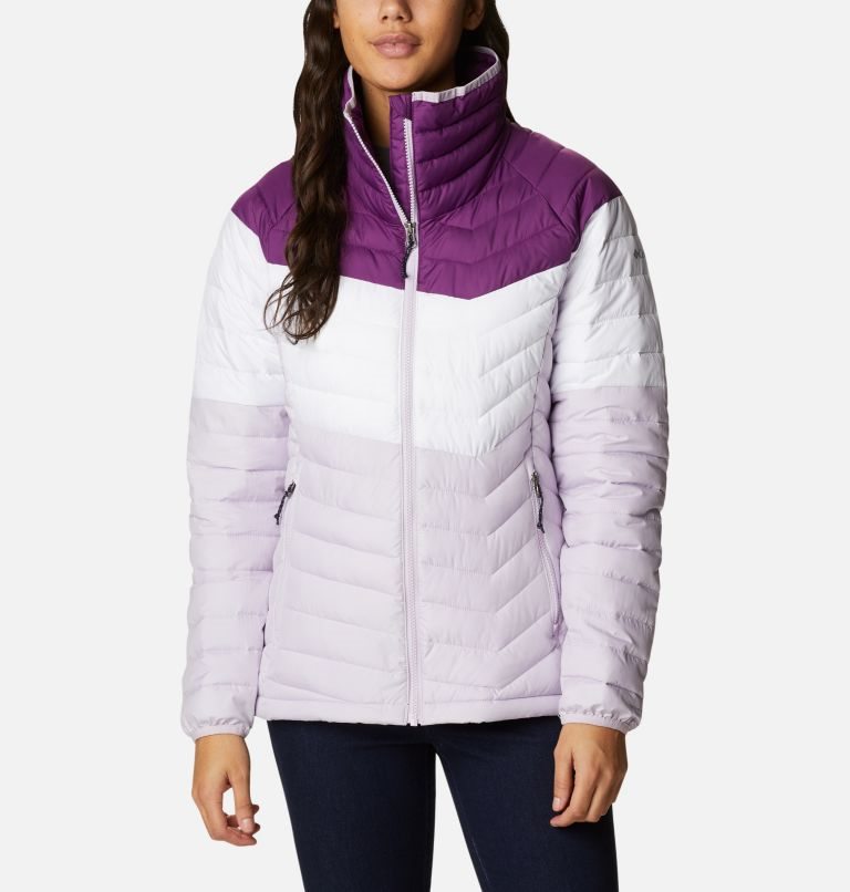 Jacheta Columbia Powder Lite Blocked Dama Violet | NQQ98SZ7M