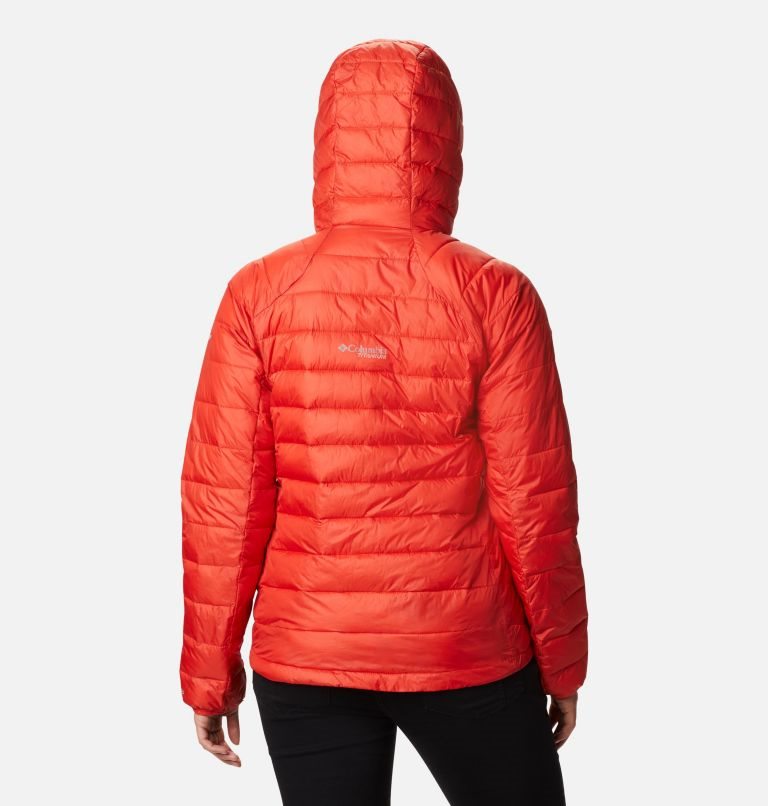 Jacheta Columbia Snow Country Cu Glugă Dama Portocalii | LF19078QA