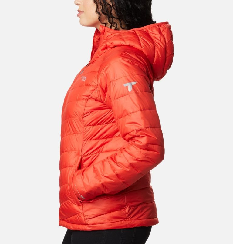 Jacheta Columbia Snow Country Cu Glugă Dama Portocalii | LF19078QA