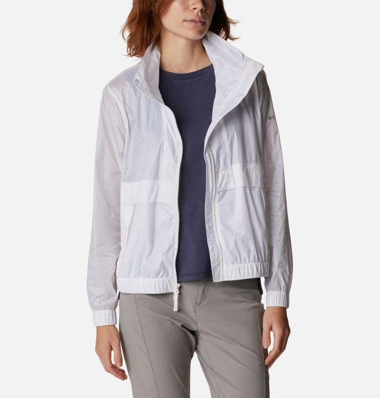 Jacheta Columbia Sunny City Windbreaker Dama Albi | HDQ8SM0Z7