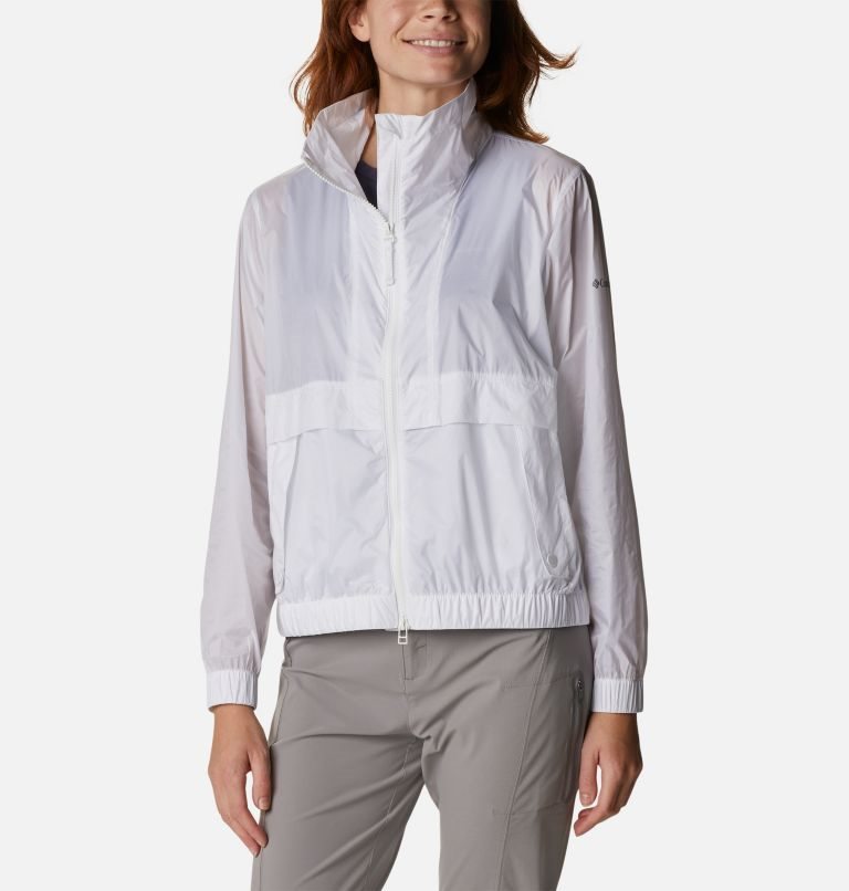 Jacheta Columbia Sunny City Windbreaker Dama Albi | HDQ8SM0Z7