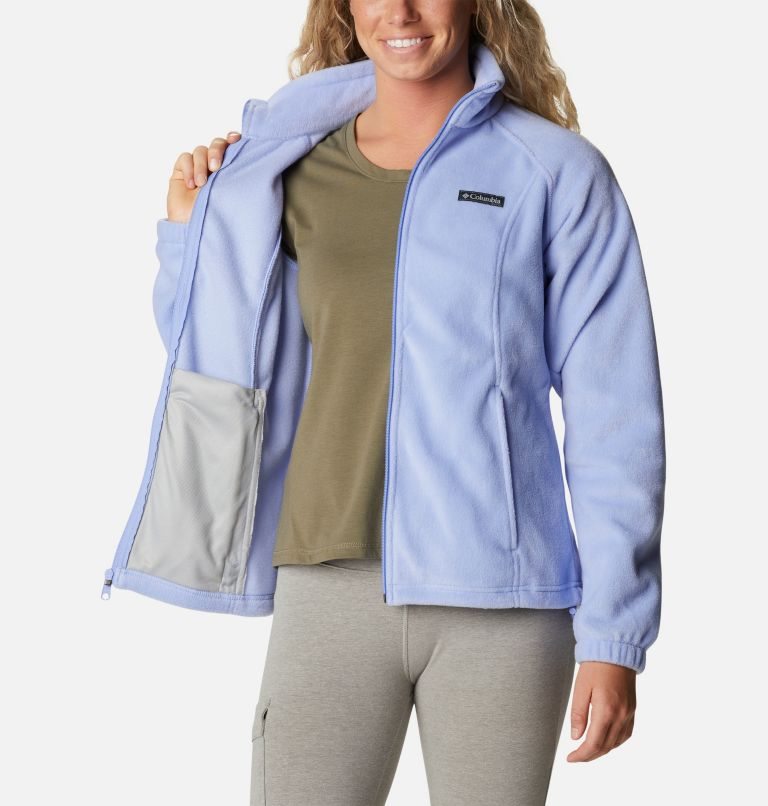 Jachete Din Lână Columbia Benton Springs Full Zip Dama Albastri Deschis | EFS87MQZ0