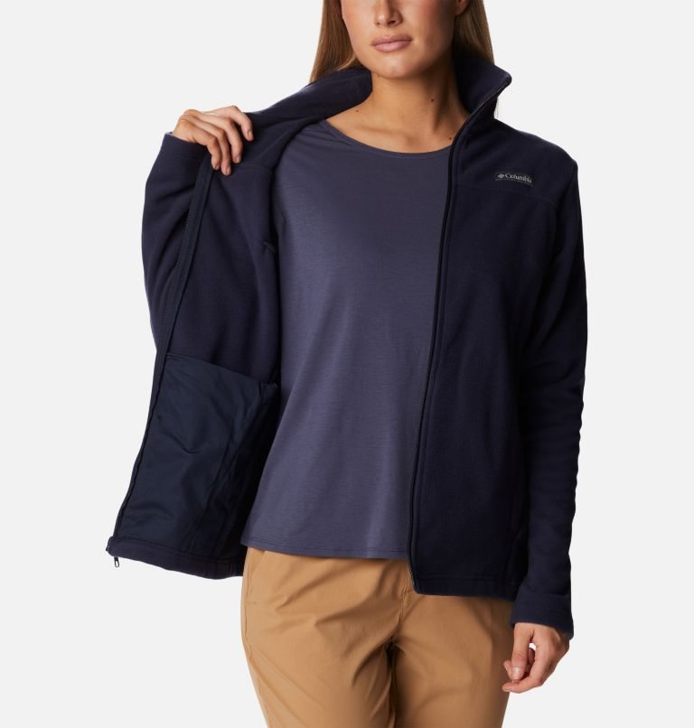 Jachete Din Lână Columbia Castle Dale Full Zip Dama Bleumarin | FG7SA1ZM8