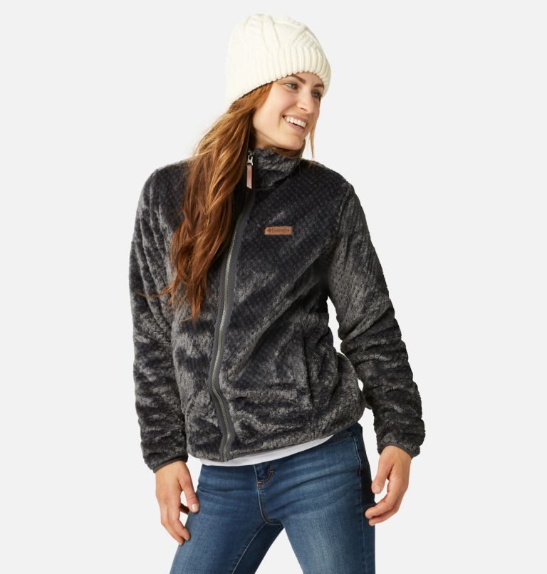 Jachete Din Lână Columbia Fireside II Sherpa Full Zip Dama Negrii | BU9ZM701S