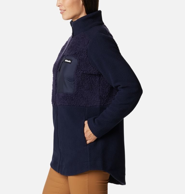 Jachete Din Lână Columbia Lodge Sherpa Full Zip Dama Bleumarin | EQAZ8107S