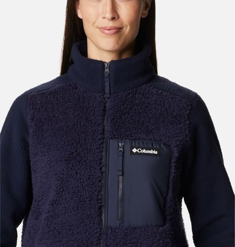 Jachete Din Lână Columbia Lodge Sherpa Full Zip Dama Bleumarin | EQAZ8107S