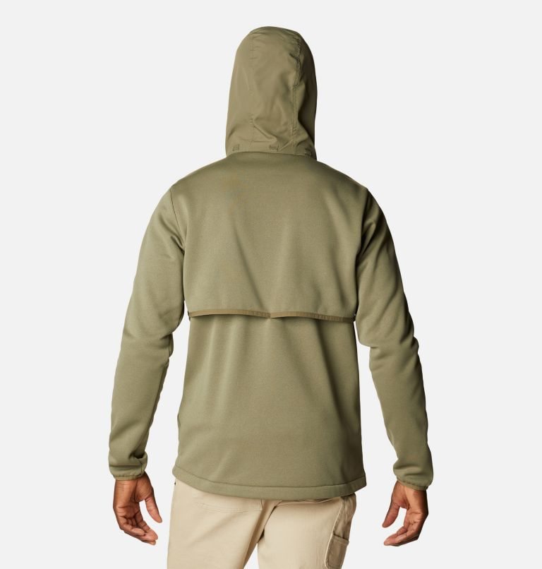 Jachete Din Lână Columbia Out-Shield Dry Full Zip Cu Glugă Barbati Masline Verzi | YP0179SA8