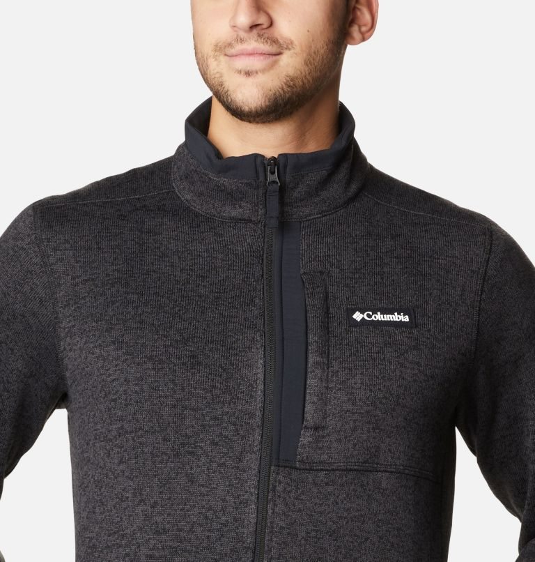 Jachete Din Lână Columbia Pulovere Weather Full Zip Barbati Negrii | KFZAS90M1