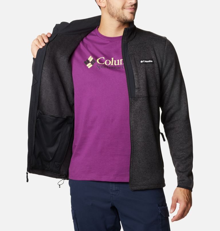 Jachete Din Lână Columbia Pulovere Weather Full Zip Barbati Negrii | KFZAS90M1