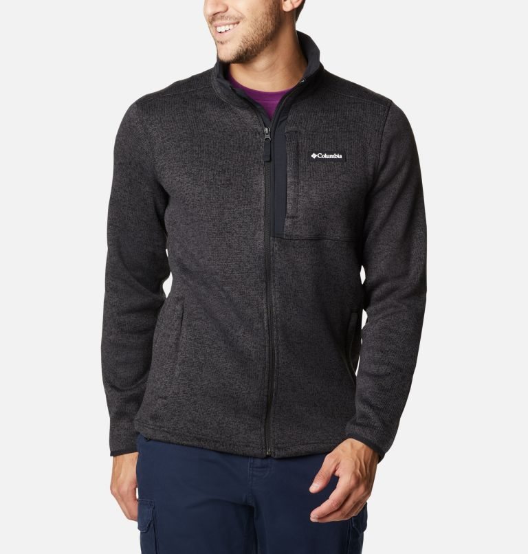 Jachete Din Lână Columbia Pulovere Weather Full Zip Barbati Negrii | KFZAS90M1