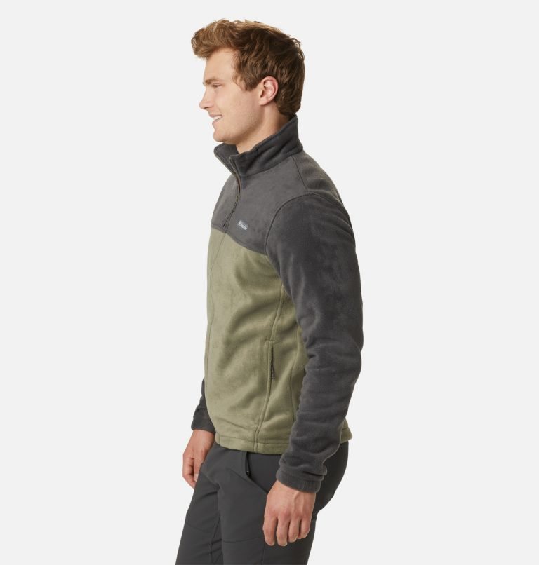 Jachete Din Lână Columbia Steens Mountain 2.0 Full Zip Barbati Negrii Masline Verzi | IV7Q890AS