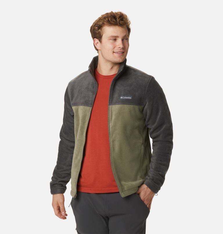 Jachete Din Lână Columbia Steens Mountain 2.0 Full Zip Barbati Negrii Masline Verzi | IV7Q890AS