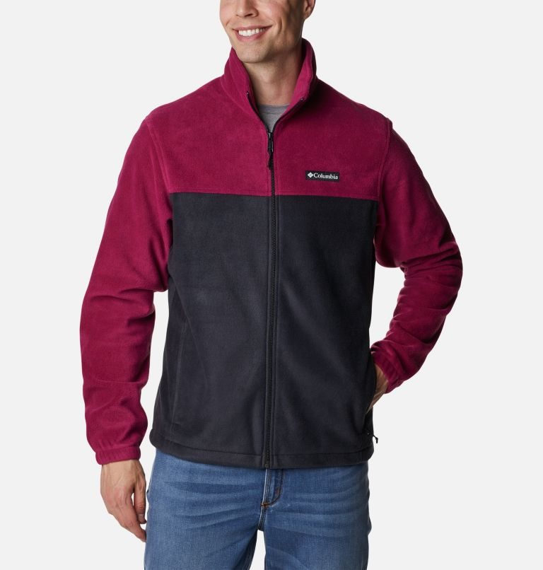 Jachete Din Lână Columbia Steens Mountain 2.0 Full Zip Barbati Rosii Negrii | LP87ZSMA1