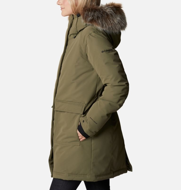 Jachete Parka Columbia Little Si Omni-Heat Infinity Insulated Dama Masline Verzi | KUA7SZM91