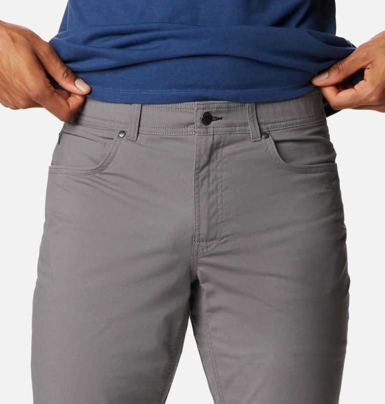 Pantaloni Columbia Cobble Creek 5-Pocket Barbati Gri Inchis | FTS1AM097