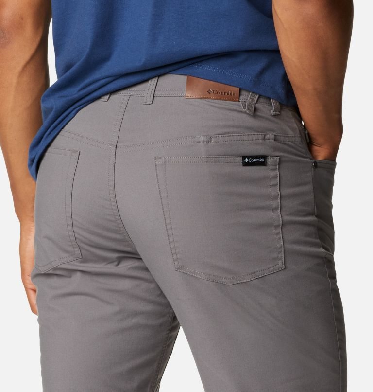 Pantaloni Columbia Cobble Creek 5-Pocket Barbati Gri Inchis | FTS1AM097