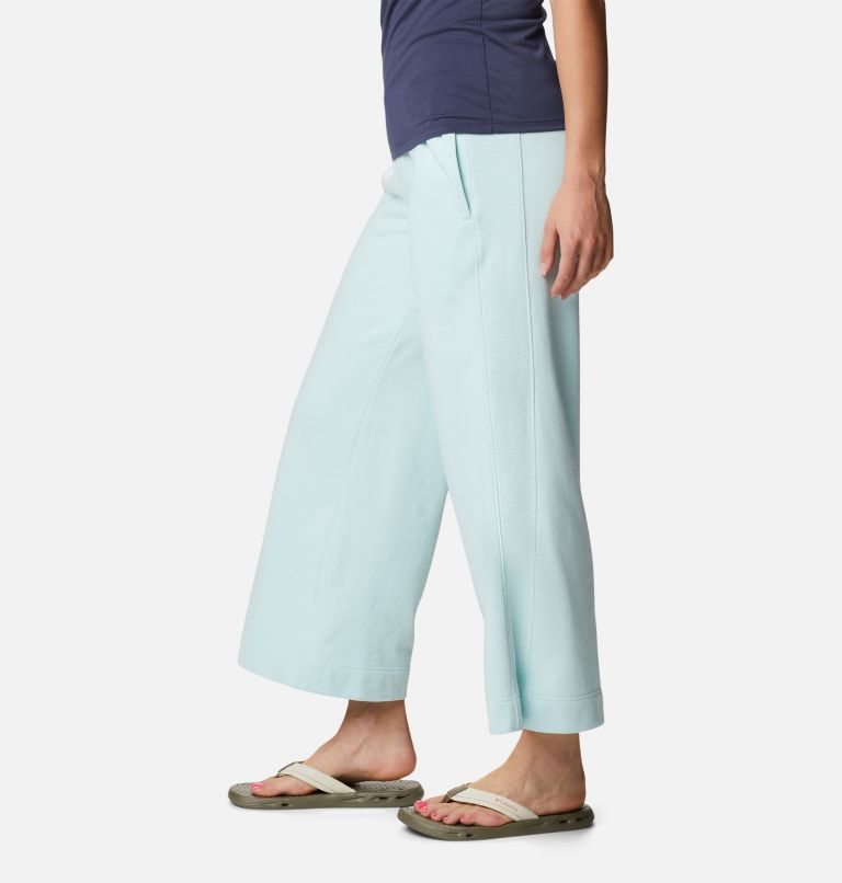 Pantaloni Columbia Lodge French Terry Dama Turcoaz | BY7ZSMAQ9