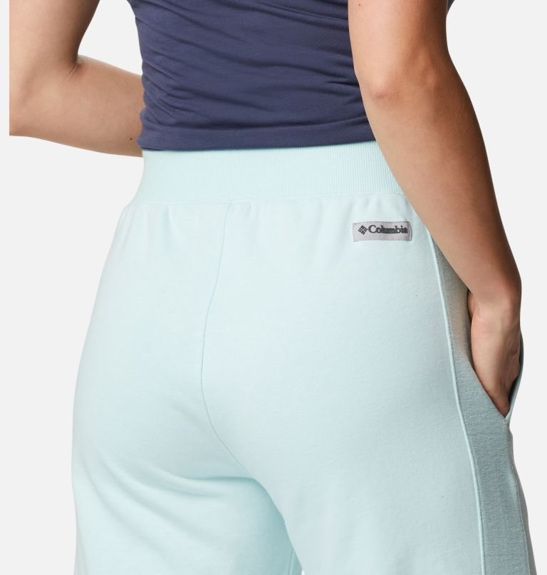 Pantaloni Columbia Lodge French Terry Dama Turcoaz | BY7ZSMAQ9