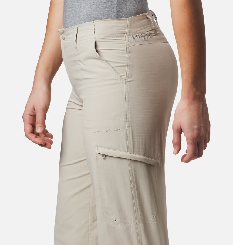 Pantaloni Columbia PFG Aruba Roll Up Dama Kaki | UG08QSM7Z