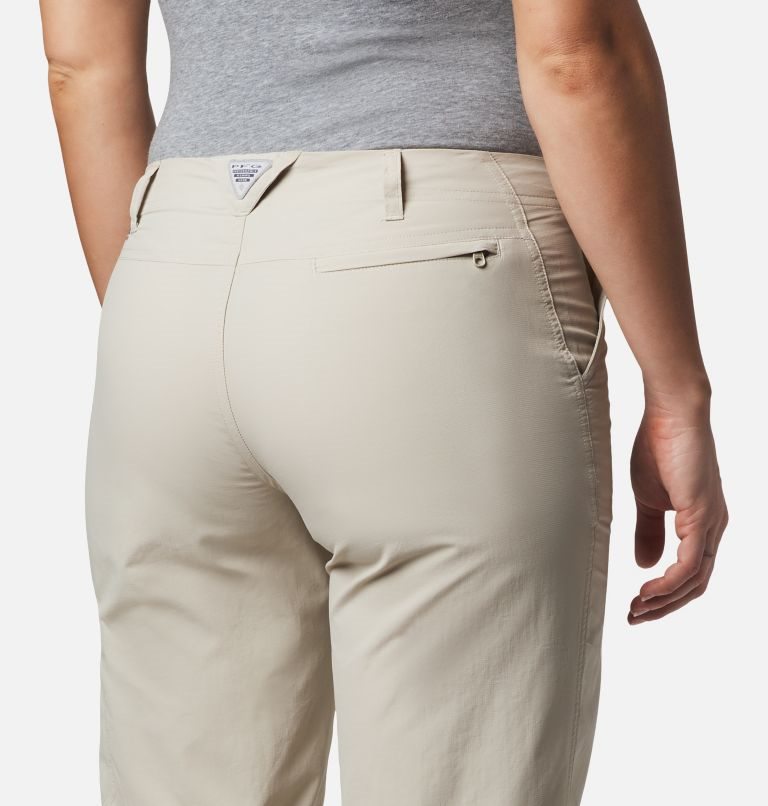 Pantaloni Columbia PFG Aruba Roll Up Dama Kaki | UG08QSM7Z