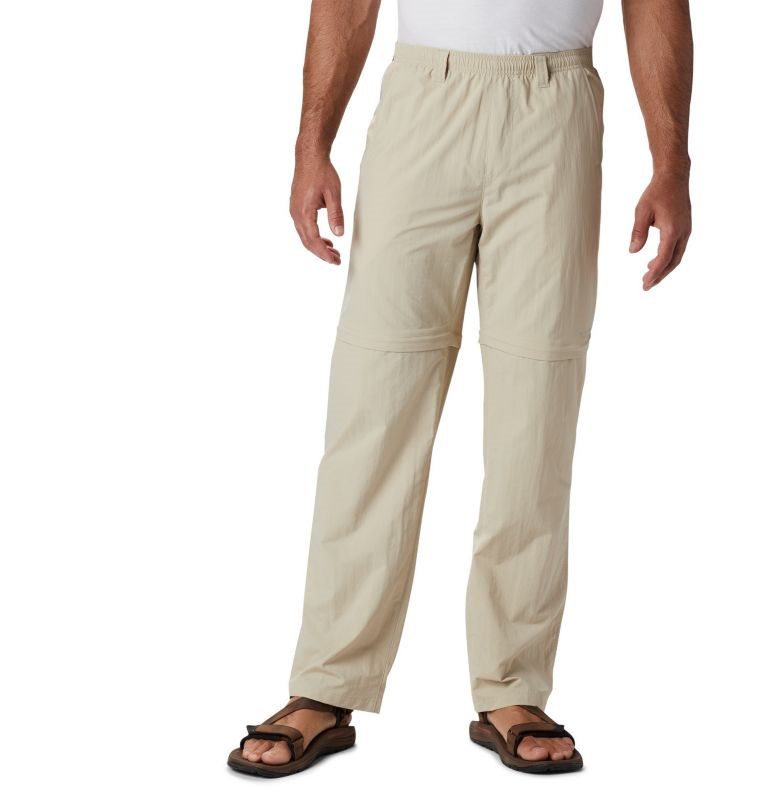 Pantaloni Columbia PFG Backcast Convertible Barbati Kaki | FJAZ7089M