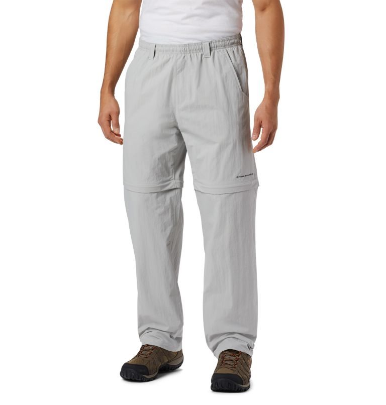 Pantaloni Columbia PFG Backcast Convertible Barbati Gri Deschis | PV9MQ7S0Z