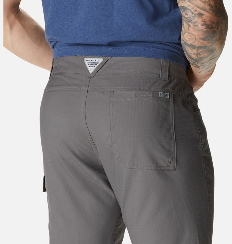 Pantaloni Columbia PFG Drift Guide Convertible Barbati Gri Inchis | DHA90SM87