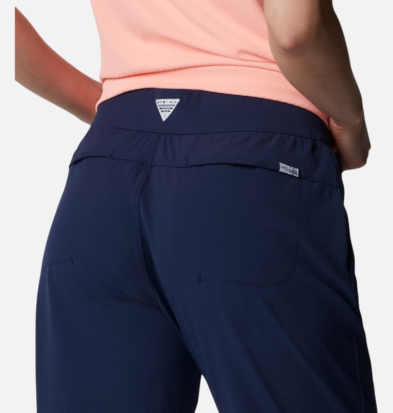 Pantaloni Columbia PFG Sun Drifter Woven Dama Bleumarin | THM709ASQ