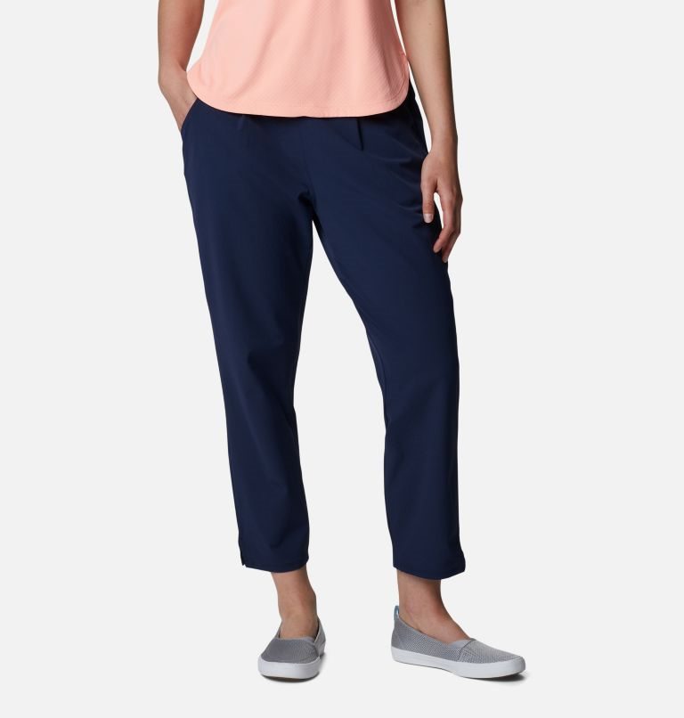 Pantaloni Columbia PFG Sun Drifter Woven Dama Bleumarin | THM709ASQ