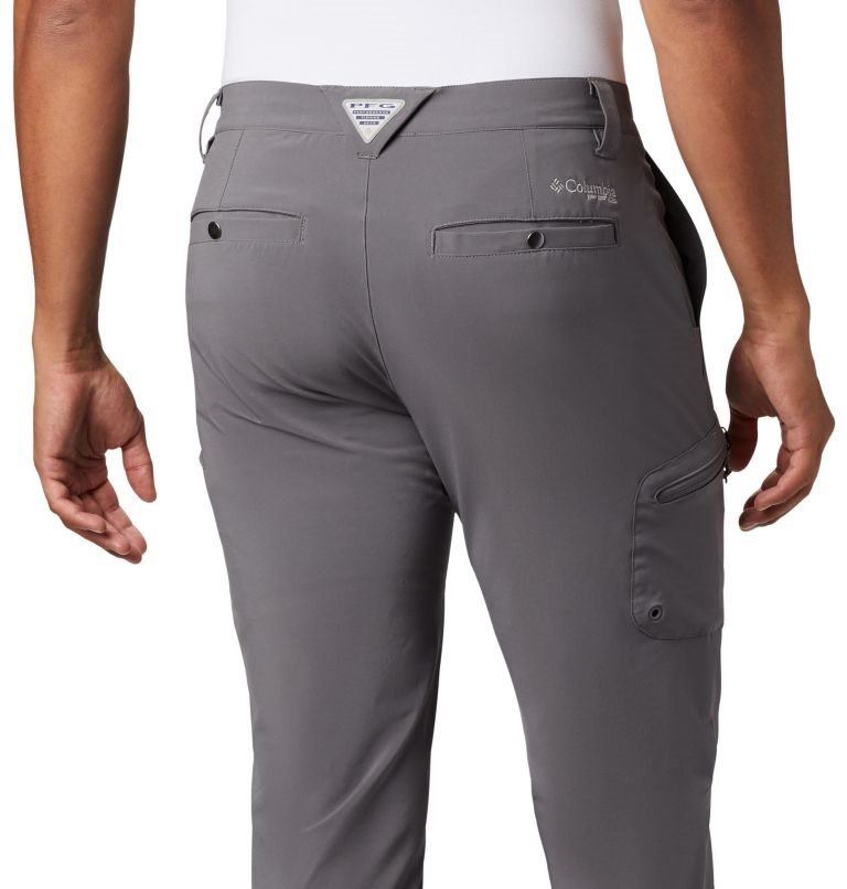 Pantaloni Columbia PFG Terminal Tackle Barbati Gri Inchis | YEQMZS09A