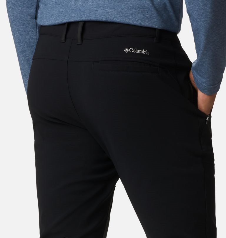 Pantaloni Columbia Tech Trail Warm Barbati Negrii | ZCM9ZSA18