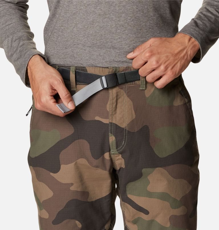 Pantaloni Columbia Wallowa Belted Barbati Camuflaj | JNMQ7ZA09