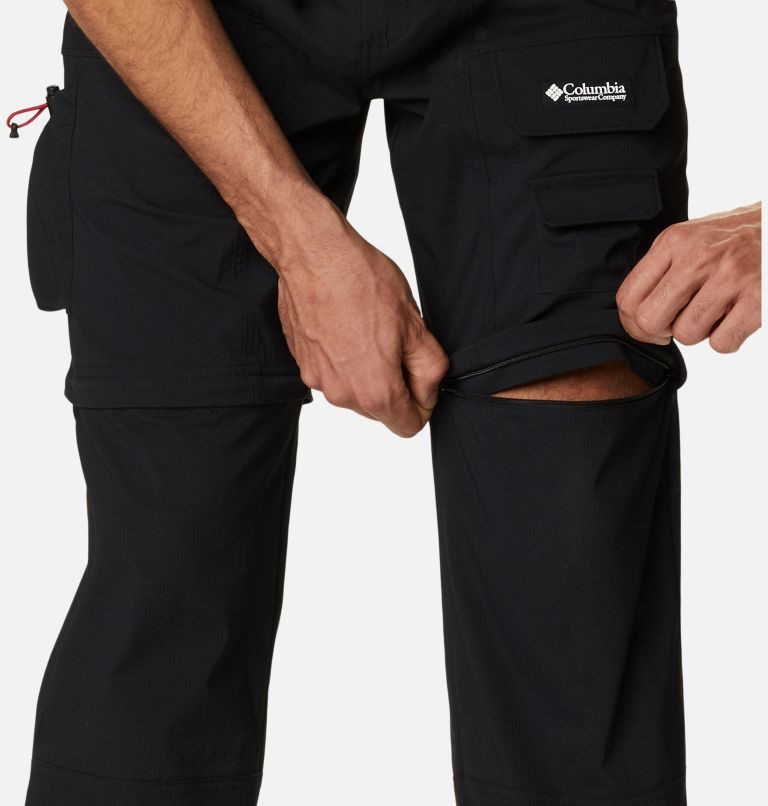 Pantaloni De Drumeție Columbia Field Creek Convertible Cargo Barbati Negrii | JE8QSZA71