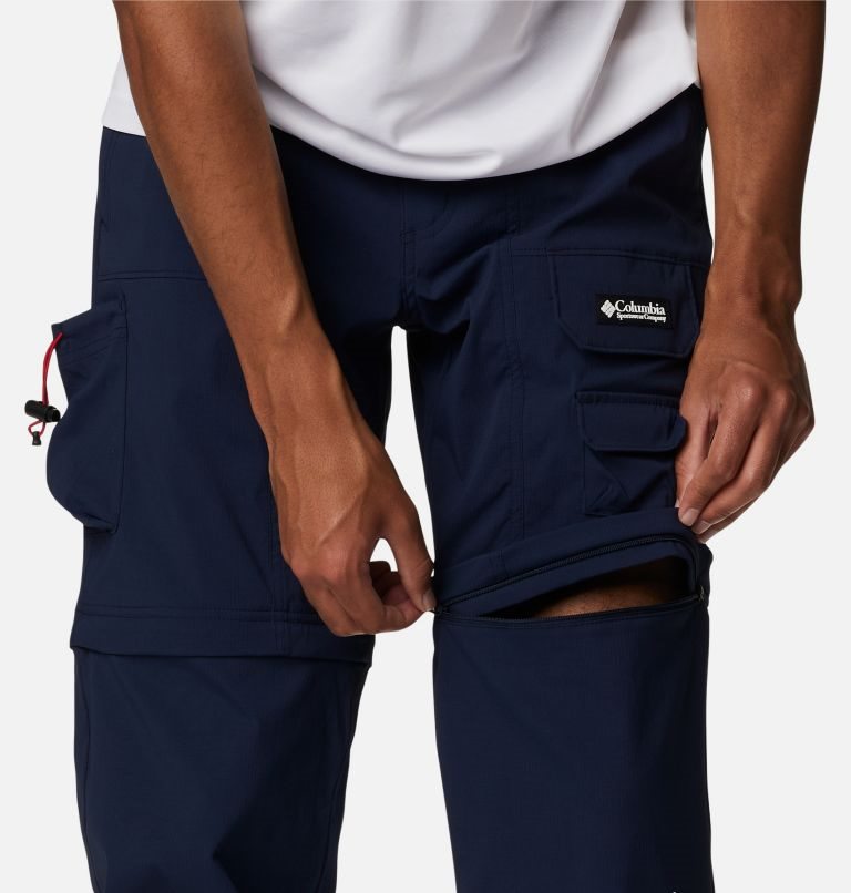 Pantaloni De Drumeție Columbia Field Creek Convertible Cargo Barbati Bleumarin | WUQ8Z10AS