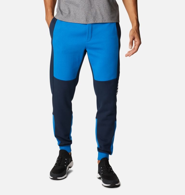 Pantaloni Jogger Columbia Lodge Colorblock Barbati Albastri Bleumarin | HCSZ90A87