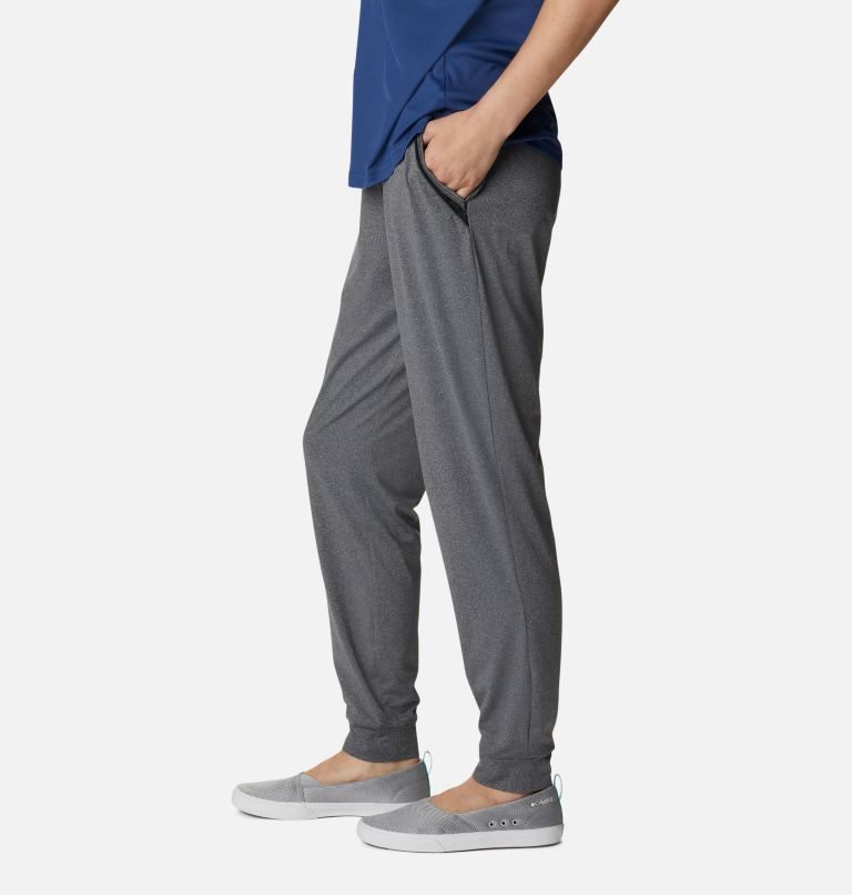 Pantaloni Jogger Columbia PFG Slack Apa Knit Dama Gri Inchis | PJ18ZMAS9