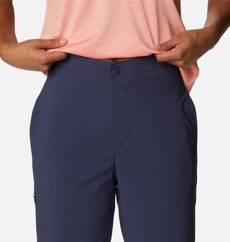 Pantaloni Scurti Columbia On The Go Long Dama Bleumarin | ZFA90SM17