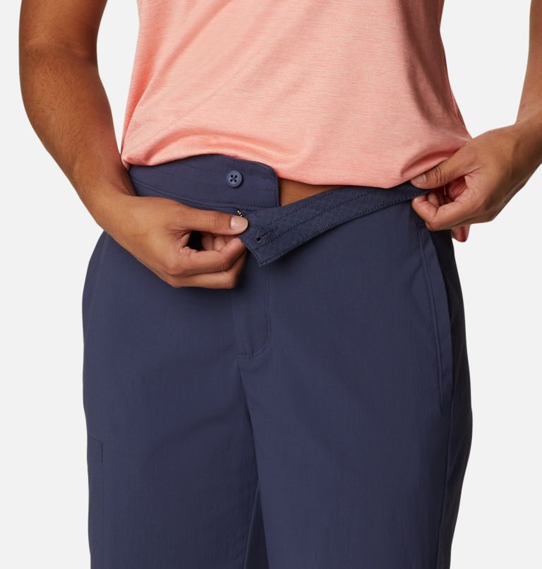 Pantaloni Scurti Columbia On The Go Long Dama Bleumarin | ZFA90SM17