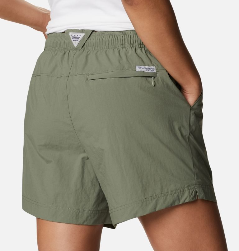 Pantaloni Scurti Columbia PFG Backcast Apa Dama Masline Verzi | GHQ9SZA71