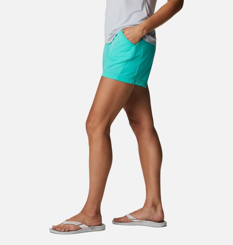 Pantaloni Scurti Columbia PFG Coral Point III Dama Turcoaz | GBMSQZ7A9