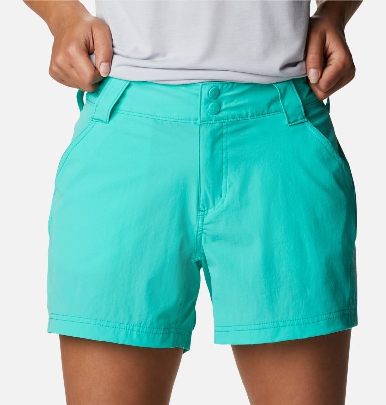 Pantaloni Scurti Columbia PFG Coral Point III Dama Turcoaz | GBMSQZ7A9