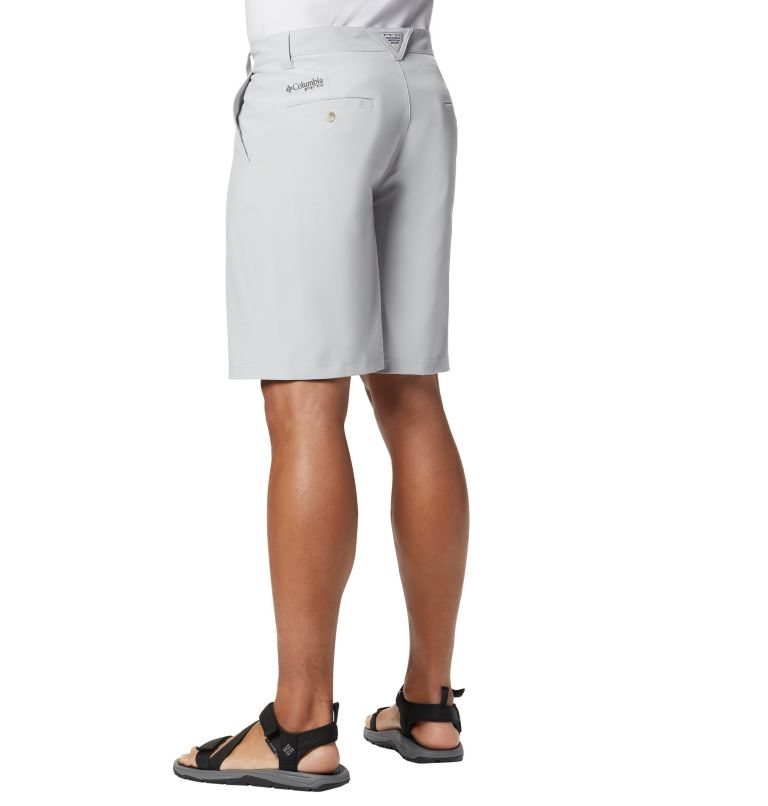 Pantaloni Scurti Columbia PFG Grander Marlin II Offshore Barbati Gri Deschis | UT9Z7QA10