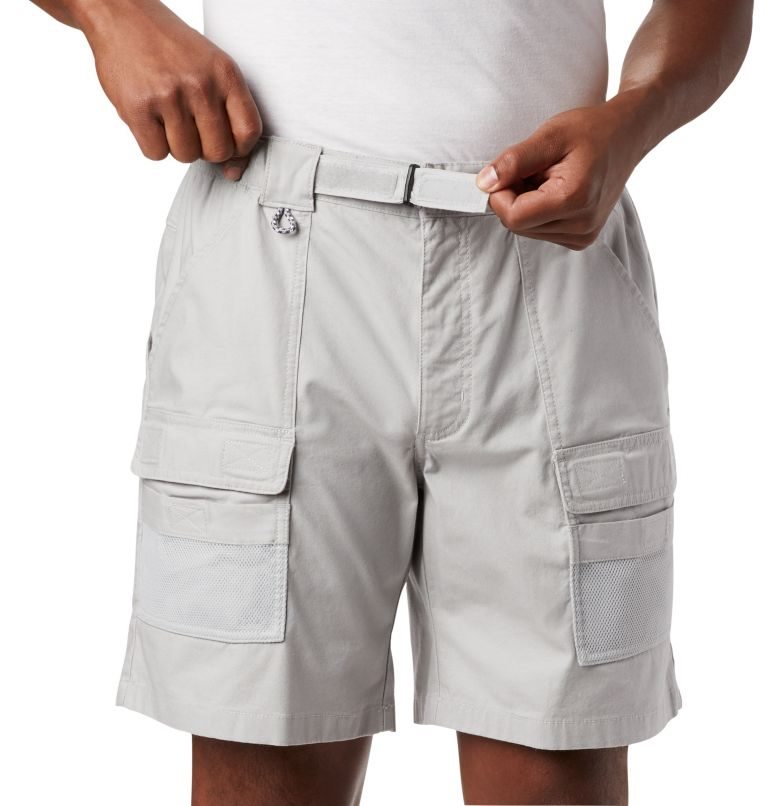 Pantaloni Scurti Columbia PFG Half Moon III Barbati Gri Deschis | ZK0M9SA71