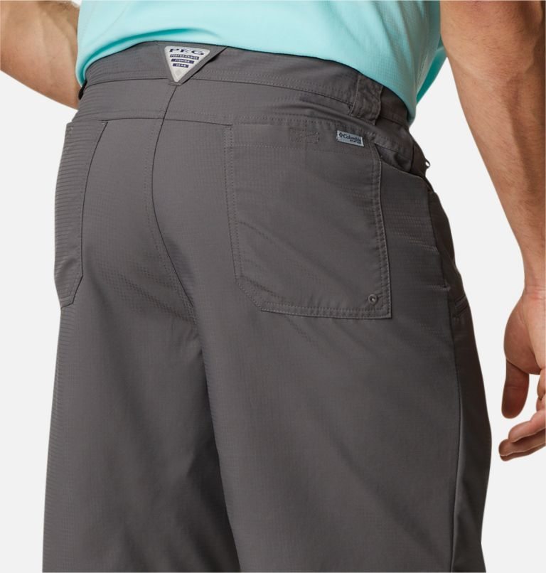 Pantaloni Scurti Columbia PFG Skiff Guide Barbati Gri Inchis | JCSM980Q7