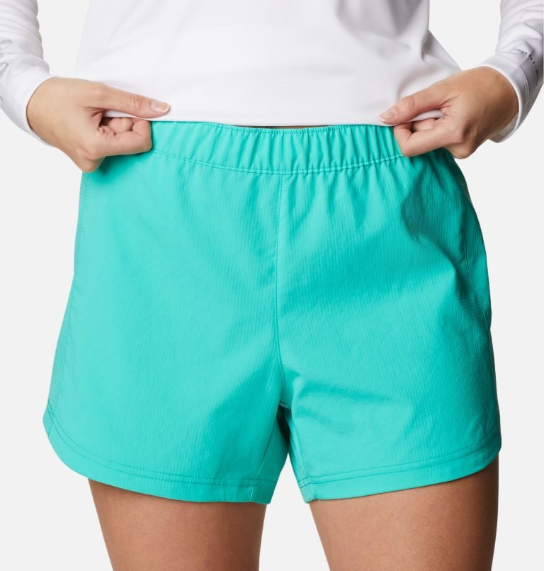 Pantaloni Scurti Columbia PFG Tamiami Pull-On Dama Turcoaz | IMA87QZS1