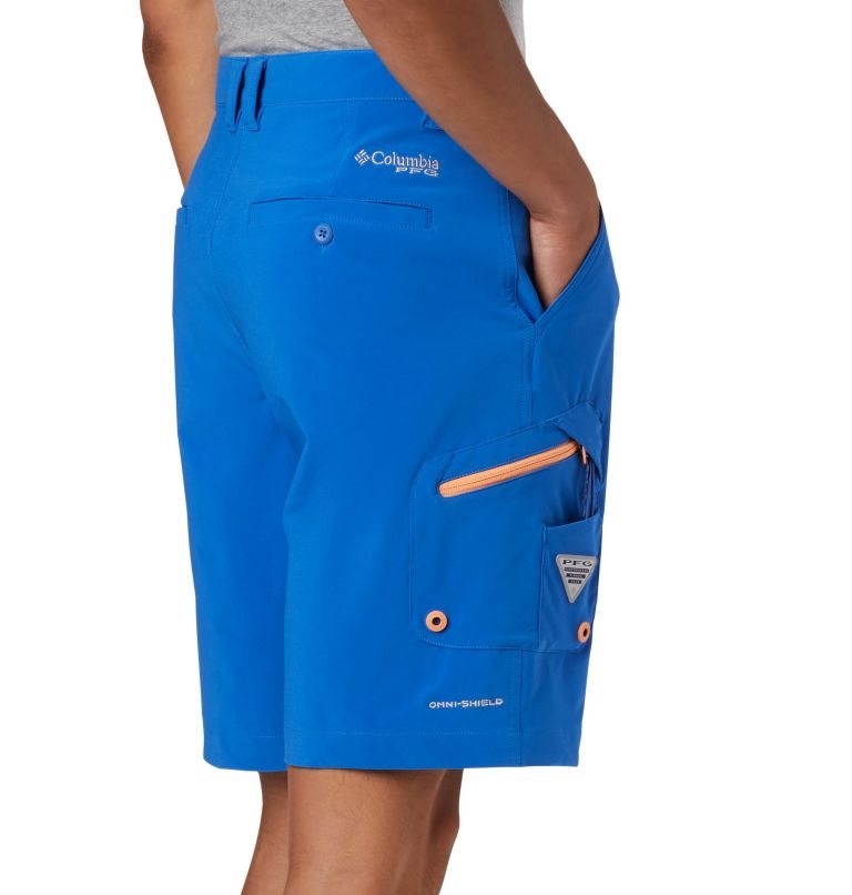 Pantaloni Scurti Columbia PFG Terminal Tackle Barbati Albastri | XB8ZQ71MA