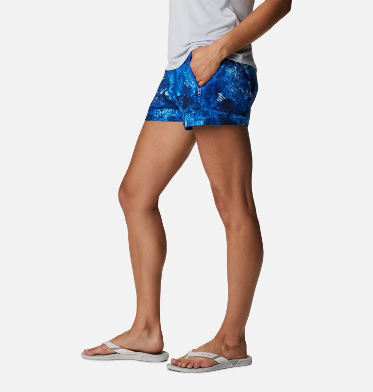 Pantaloni Scurti Columbia PFG Tidal II Dama Albastri | WA08ZA9QS